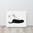 AIR JORDAN 12 TAXI SNEAKER ART CANVAS PRINT For Cheap