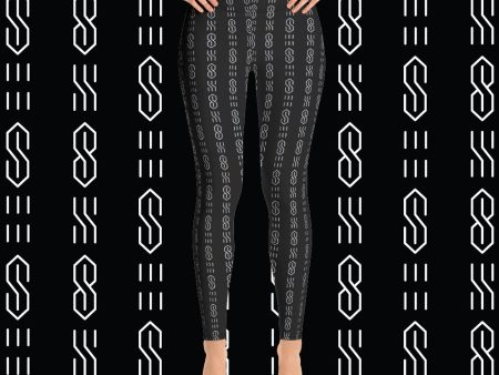 Cool S All Over Print Leggings - Black For Cheap