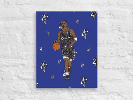 PENNY HARDAWAY ORLANDO MAGIC PORTRAIT CANVAS ART PRINT Discount