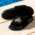 Signature Slider - Black Gold Hot on Sale