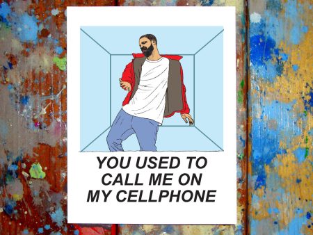 Drake 1-800-Hotline-Bling Card For Cheap