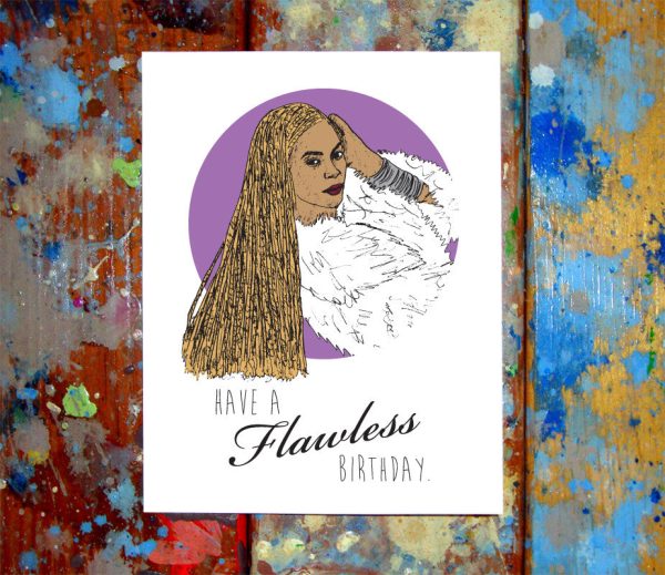 Beyonce Flawless Happy Birthday Card For Discount