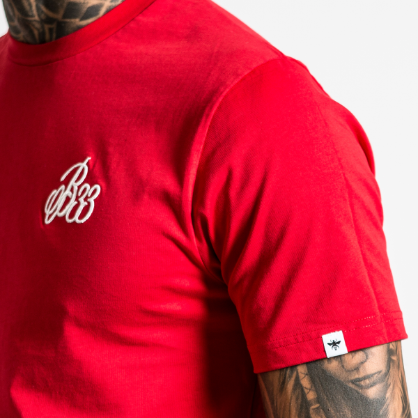 Premium Cotton B33 Tee - Red Cheap