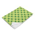 Weed Leaf All Over Print Throw Blanket - Green on Sale