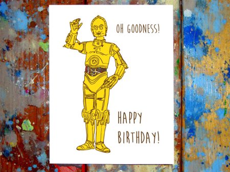 C-3PO Birthday Card Online now