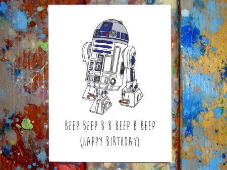 R2D2 Birthday Card Online Sale