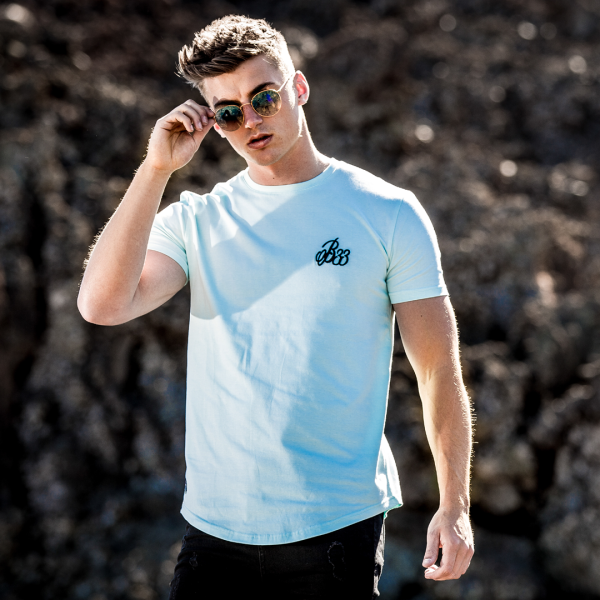 Signature Tee - Light Blue Cheap