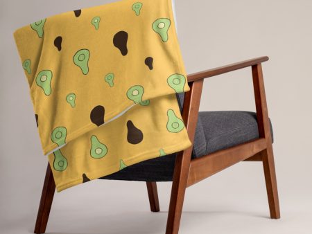 Avocado All Over Print Throw Blanket Supply