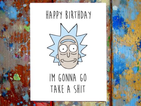 (2 Pack) Rick & Morty Birthday Greeting Cards on Sale