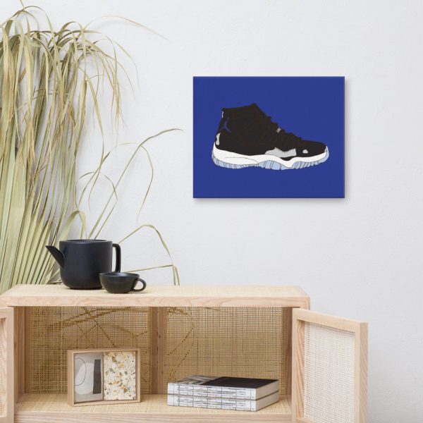 AIR JORDAN 11 SPACE JAM SNEAKER ART CANVAS PRINT Online Sale