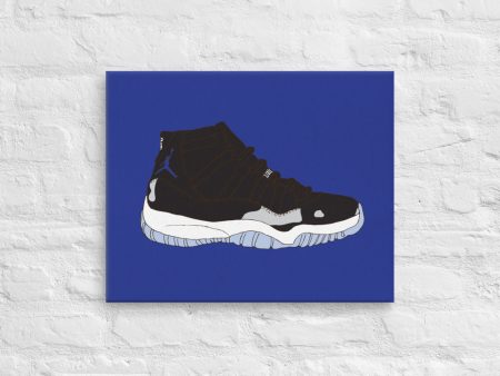 AIR JORDAN 11 SPACE JAM SNEAKER ART CANVAS PRINT Online Sale