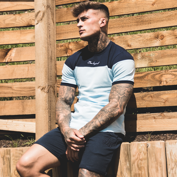 Klass Tee - Light Blue Navy Online