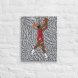 MICHAEL AIR JORDAN DUNK CONTEST CANVAS ART PRINT Cheap