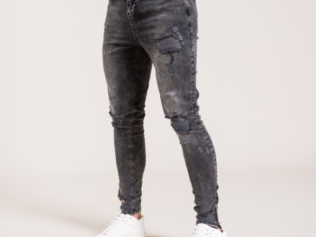 Eldon Skinny Stretch Jeans - Black Wash on Sale