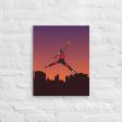 MICHAEL AIR JORDAN JUMPMAN SUNSET PORTRAIT  CANVAS ART PRINT For Discount