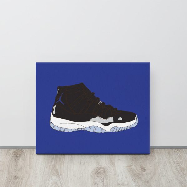 AIR JORDAN 11 SPACE JAM SNEAKER ART CANVAS PRINT Online Sale