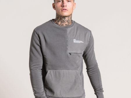 Karel Crew Sweater - Grey Online