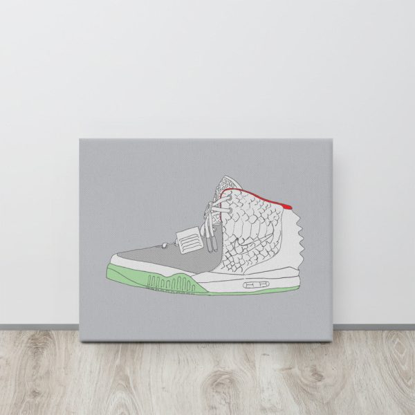 NIKE AIR YEEZY 2 PLATINUM SNEAKER ART CANVAS PRINT For Discount