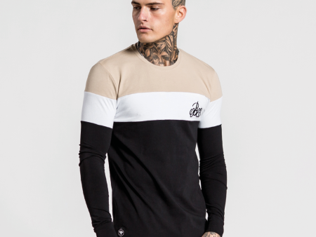 Alta Long Sleeve Tee - Black White Stone Fashion