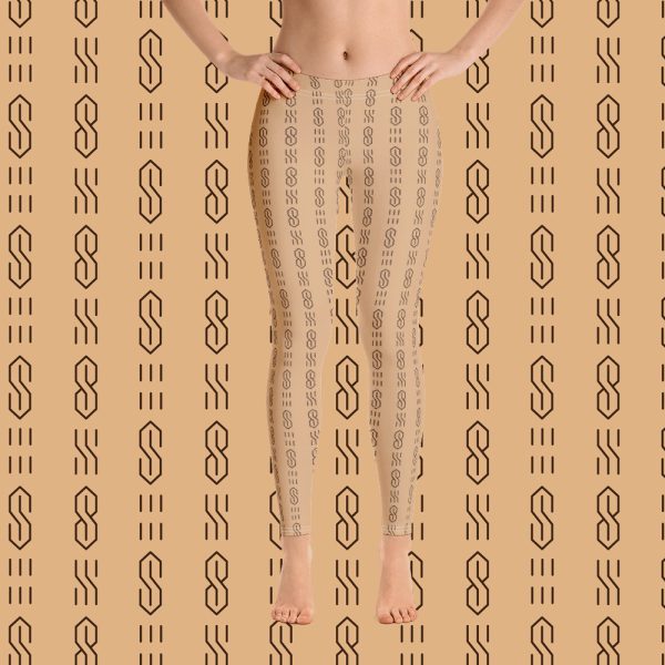 Cool S All Over Print Leggings - Tan Online now