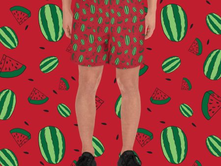 Watermelon All Over Print Shorts - Red Supply