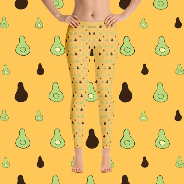 Avocado All Over Print Leggings Supply