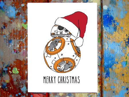 BB8 Christmas Card Cheap