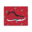 NIKE AIR FOAMPOSITE METALLIC RED SNEAKER ART CANVAS PRINT Cheap