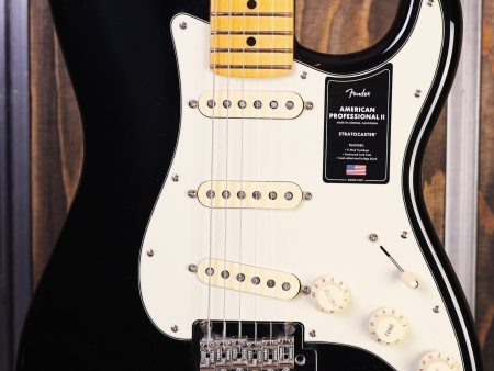 Fender American Professional II Stratocaster Maple Black For Sale