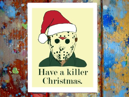 Jason Voorhees Christmas Card Online Sale