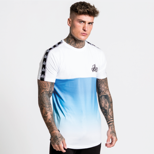 Vender Tee - White Aqua Hot on Sale