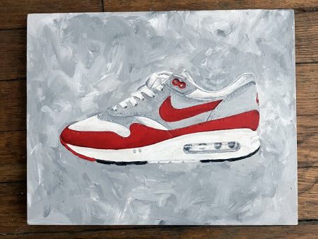 ORIGINAL PAINTING NIKE AIR MAX 1 SNEAKERS For Discount