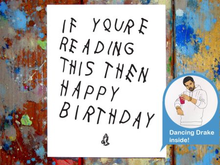 Drake Happy Birthday Card on Sale