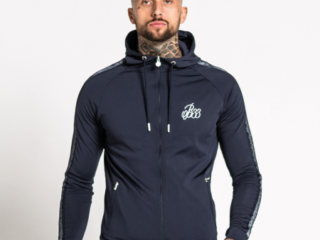 Vos Hoodie - Navy White on Sale