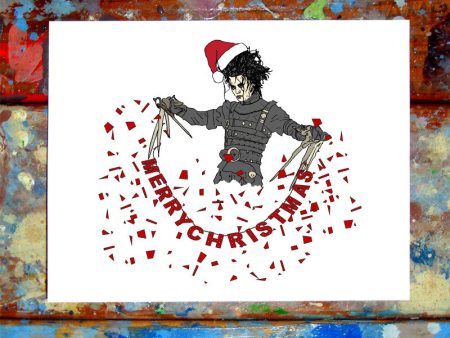 Edward Scissorhands Christmas Card Fashion