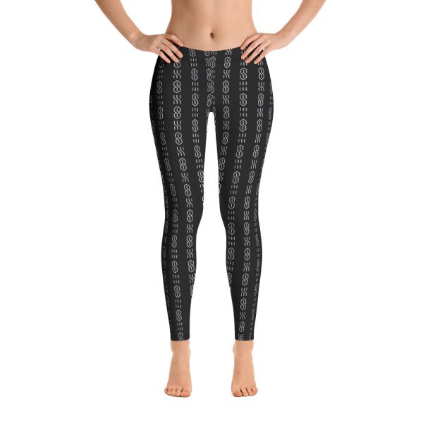 Cool S All Over Print Leggings - Black For Cheap