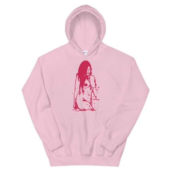 Pink Nude Painting Hoodie Online Hot Sale