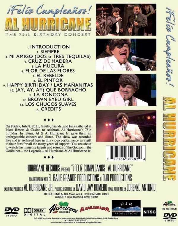 Al Hurricane – 75th Birthday Concert DVD For Cheap