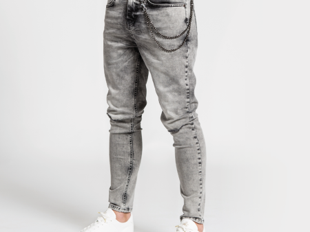 Cova Relaxed Fit Jeans - Grey Cheap