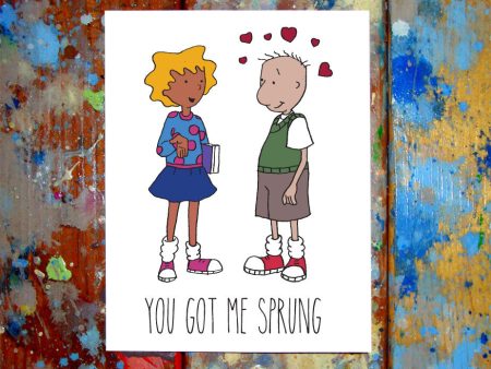 Doug Funnie I Love You Card For Cheap