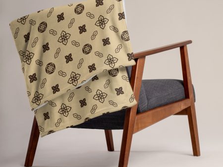 Cool S Pattern Throw Blanket - Style 5 Tan For Cheap