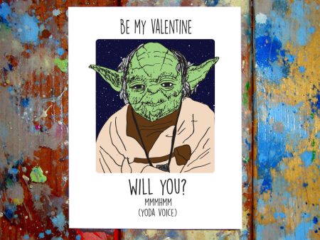 Yoda Valentines Day Card Fashion