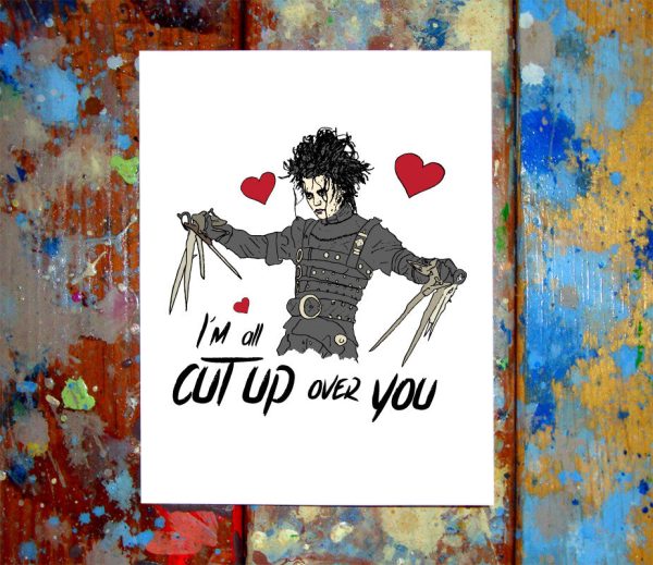 Edward Scissorhands I Love You Card Hot on Sale