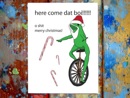 Dat boi Christmas Card Online now