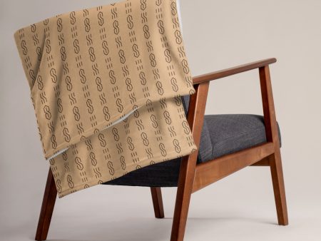 Cool S Pattern Throw Blanket - Tan Supply