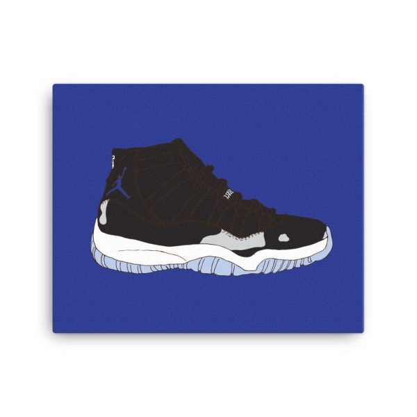 AIR JORDAN 11 SPACE JAM SNEAKER ART CANVAS PRINT Online Sale