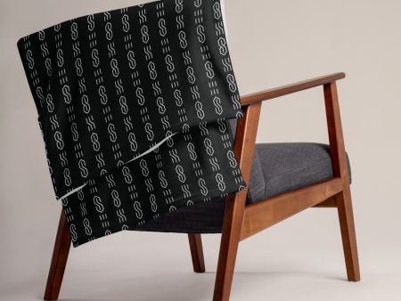 Cool S Pattern Throw Blanket - Black Fashion