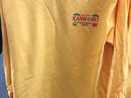 KANW New Mexico music long Sleeve T-shirt Yellow Online Sale