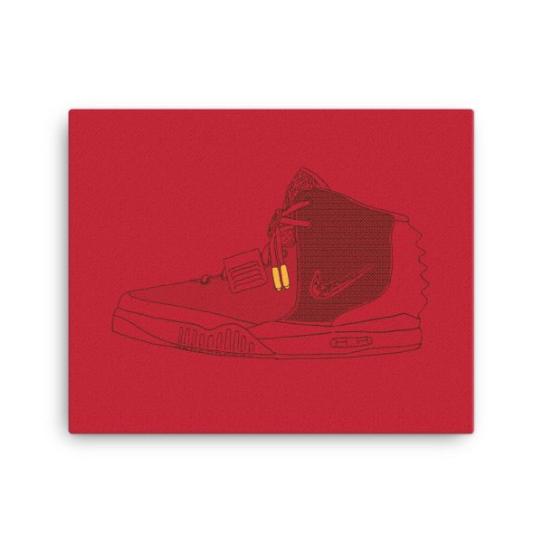 NIKE AIR YEEZY 2 RED OCTOBER SNEAKER ART CANVAS PRINT on Sale