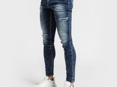 Moneda Slim Fit Jeans - Dark blue Sale